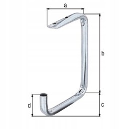 Griestu āķa tērauda caurule 70/160/110mm gah