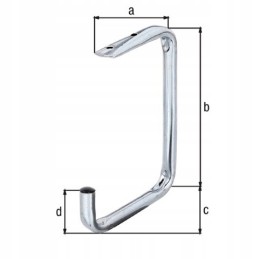 Griestu āķa tērauda caurule 70/160/110mm gah