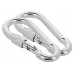 Nils set of 2x steel tourist carabiner strength up to 500 kg