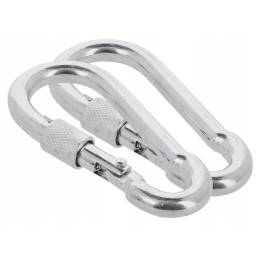 Nils set of 2x steel tourist carabiner strength up to 500 kg