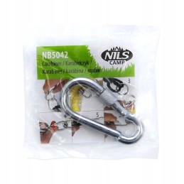 Nils set of 2x steel tourist carabiner strength up to 500 kg