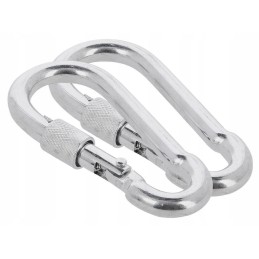 Nils set of 2x steel tourist carabiner load capacity 500 kg
