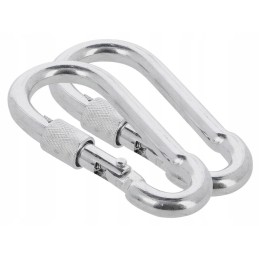 Nils set of 2x steel tourist carabiner load capacity 500 kg