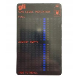 Gas level indicator in a reusable magnet cylinder for propane butane