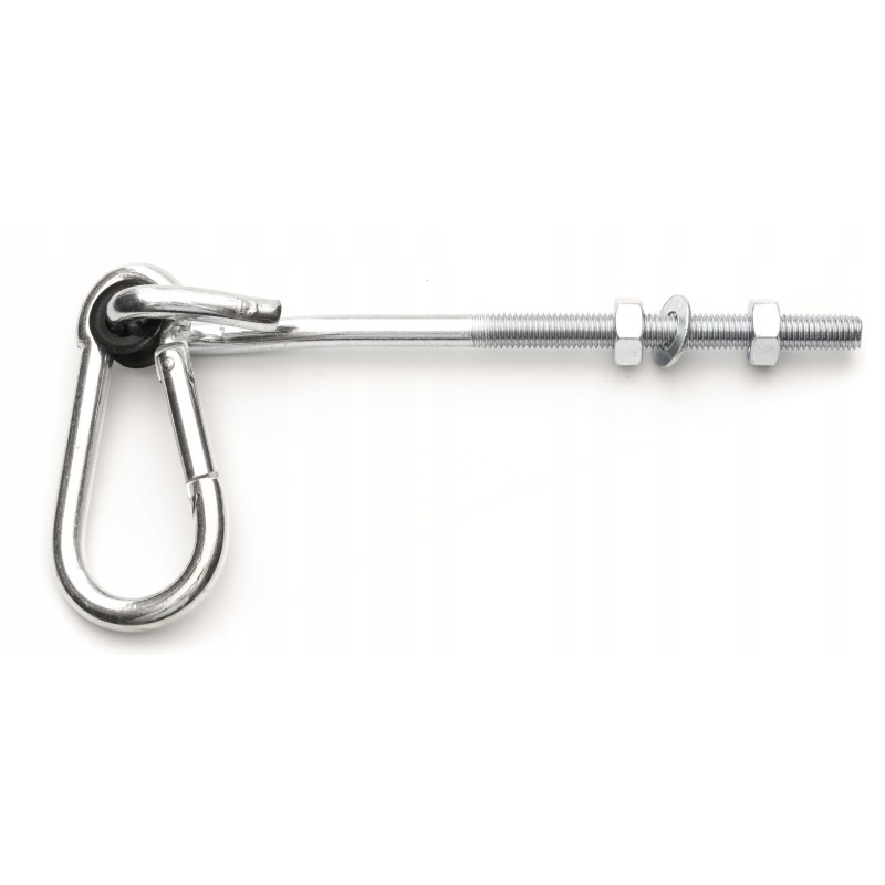 Swing, hammock hook with carabiner m10x190mm