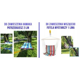 Virve šūpuļtīkla/krēsla piekāršanai 3m - 1 gab.