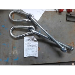 Swing hook holder with snap hook m10x190