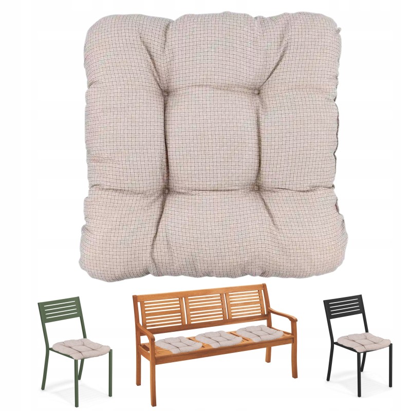 Sodo kėdės pagalvėlė 38 x 38 cm smėlio spalvos