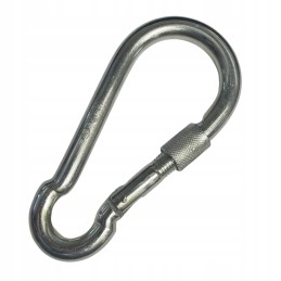 Gandralizdo sūpynių priedas, plieninis karabinas su apsauga. 12x140 mm