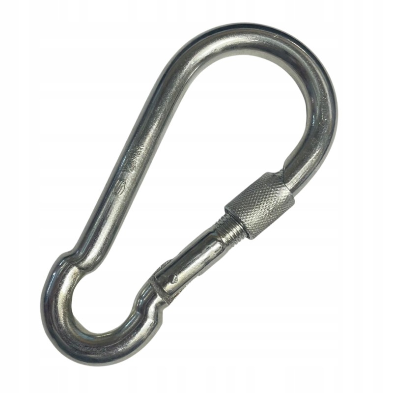 Gandralizdo sūpynių priedas, plieninis karabinas su apsauga. 12x140 mm