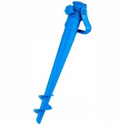 Base for umbrella attachment, plastic, screw-in, blue