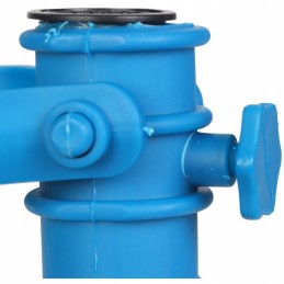 Base for umbrella attachment, plastic, screw-in, blue