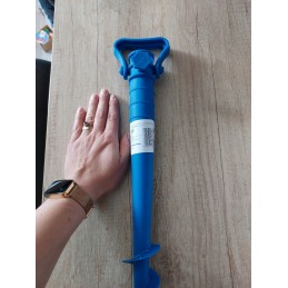 Plastmasas ieskrūvējama zila lietussarga stiprinājuma pamatne