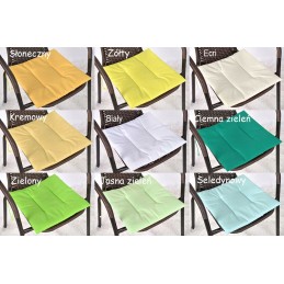 Terasinės kėdės pagalvėlė 38x38 be kaklaraiščių - spalvos