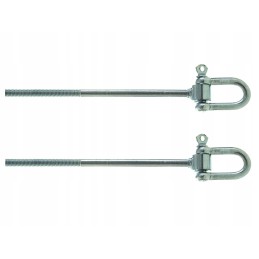 Sūpynių kabliukas su apkabomis 12x200