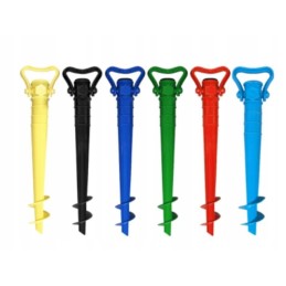 Beach umbrella/garden dryer stand with auger holder and anchor xxl