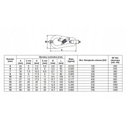 Karabinas 450kg hamako sūpynėms su užraktu