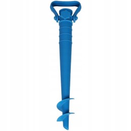 Base for umbrella attachment, plastic, screw-in, blue