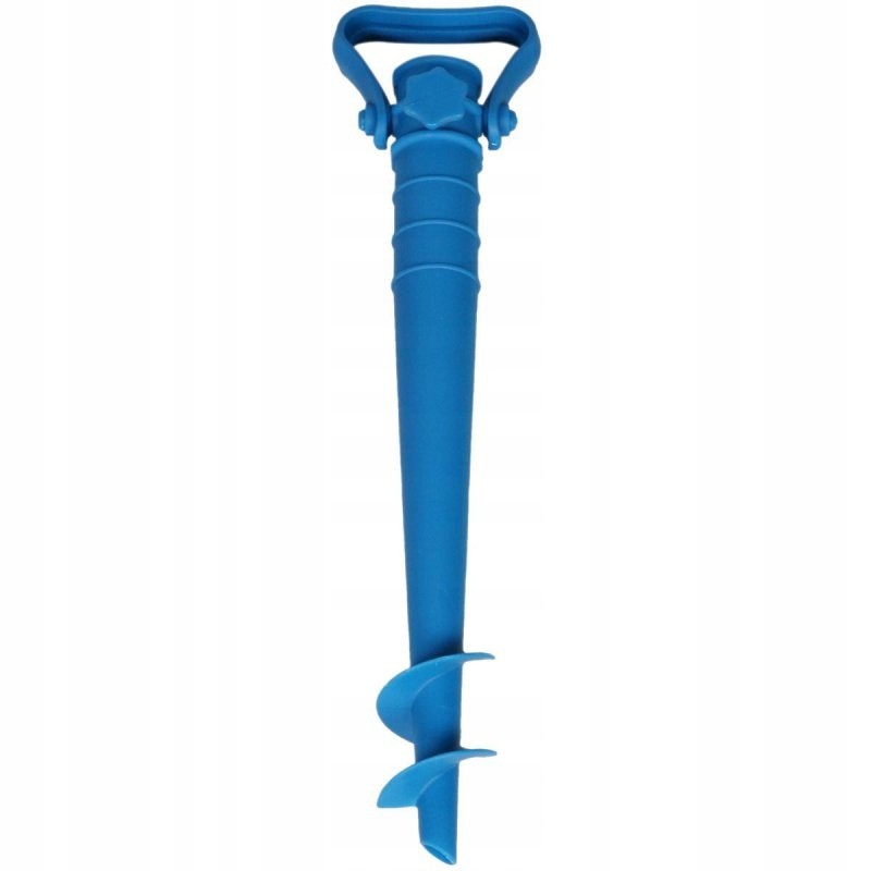 Base for umbrella attachment, plastic, screw-in, blue