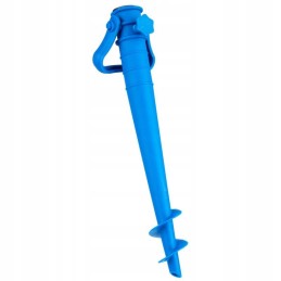 Base for umbrella attachment, plastic, screw-in, blue