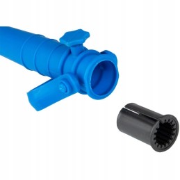 Plastmasas ieskrūvējama zila lietussarga stiprinājuma pamatne