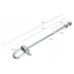 Sūpynių kablys su apkabomis m10x190 mm