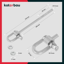 Tvirtinimo sūpynės su kabliu M10 hamako sūpynės 200 mm