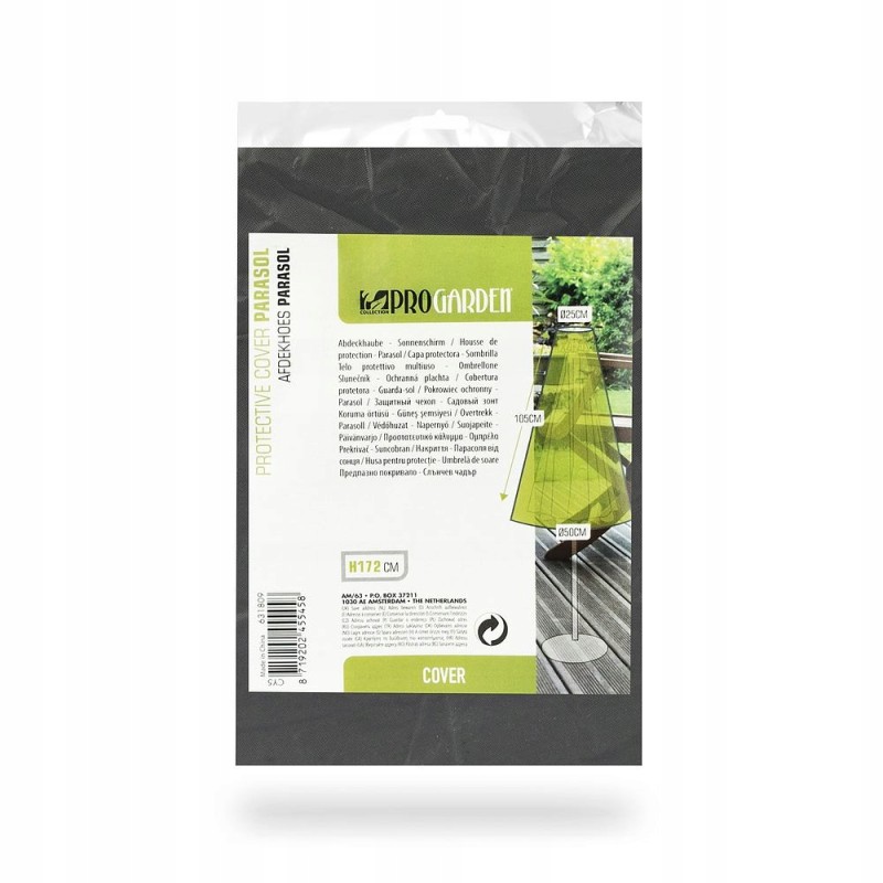 Sodo skėčio užvalkalas, pilkas skėčio užvalkalas