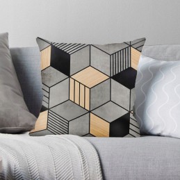 Jasiek pagalvės užvalkalas 45x45 cm, geometrinis raštas