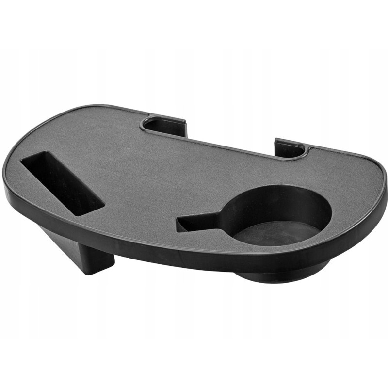 Juodas plastikinis šezlongas