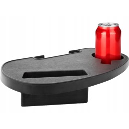 Juodas plastikinis šezlongas