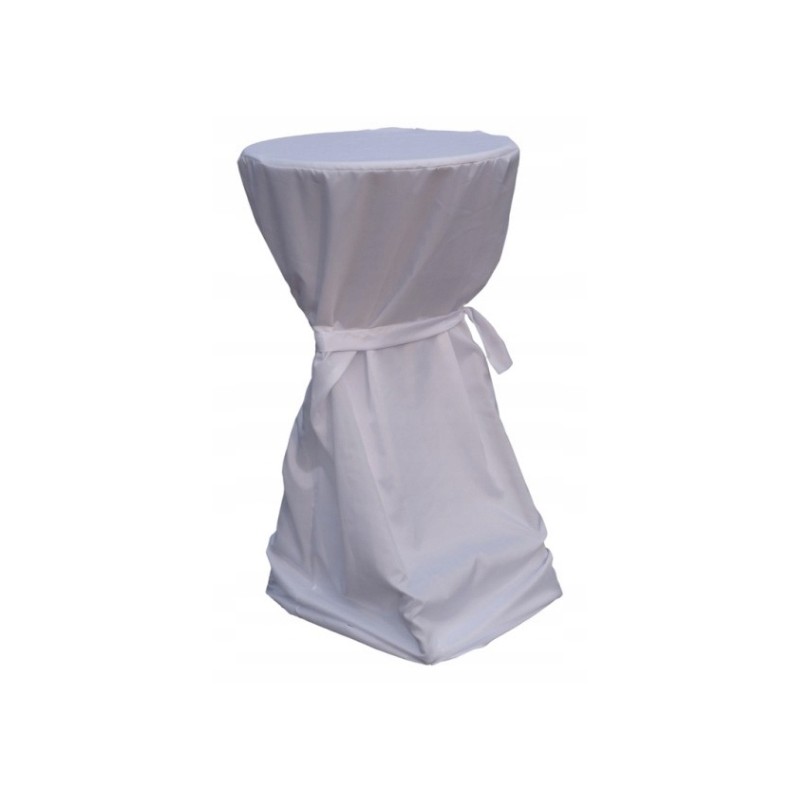 Užvalkalas apvaliam sodo stalui, 80 cm, baltas