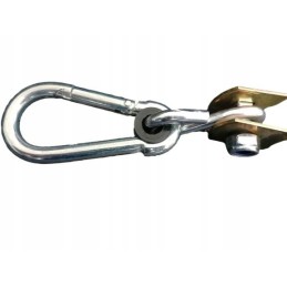 Kablio spaustukas hamako sūpynių tvirtinimui 50mm + kabliukas AGH sertifikatas