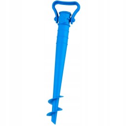 Umbrella screw base auger blue