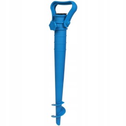 Umbrella screw base auger blue