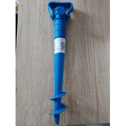 Umbrella screw base auger blue