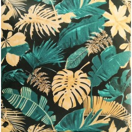 Kvadratinis pagalvės užvalkalas 30cm 100% medvilnės smaragdo lapai