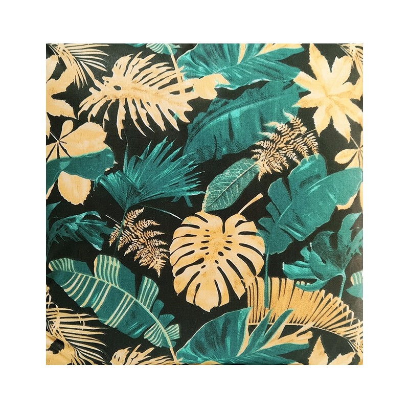 Kvadratinis pagalvės užvalkalas 30cm 100% medvilnės smaragdo lapai