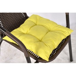 Surišta terasos kėdės pagalvė 35x35 geltona