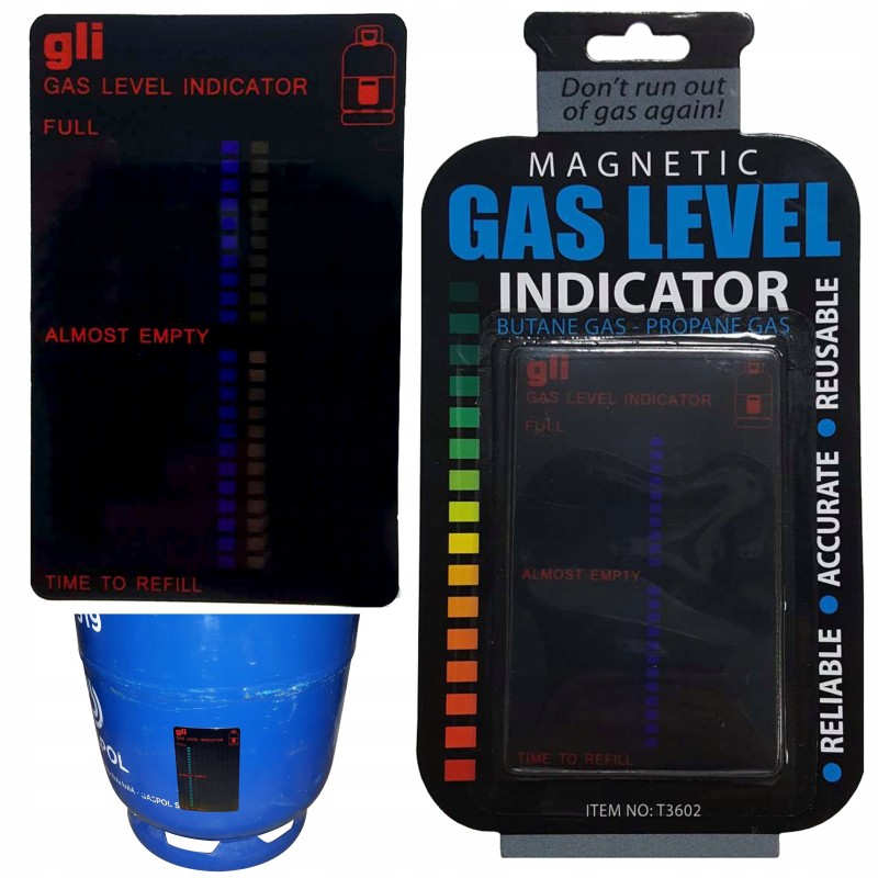 Dujų lygio indikatorius daugkartinio naudojimo 11 kg propano butano balione