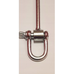 Sūpynių tvirtinimo kablys M12/200 su apkabomis