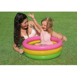 Vaivorykštinis baseinas vaikams intex 57107np 61x22 cm