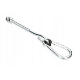 Kabliukas hamako sūpynėms, tvirtinimas kabliu su karabinu, m10 x 320