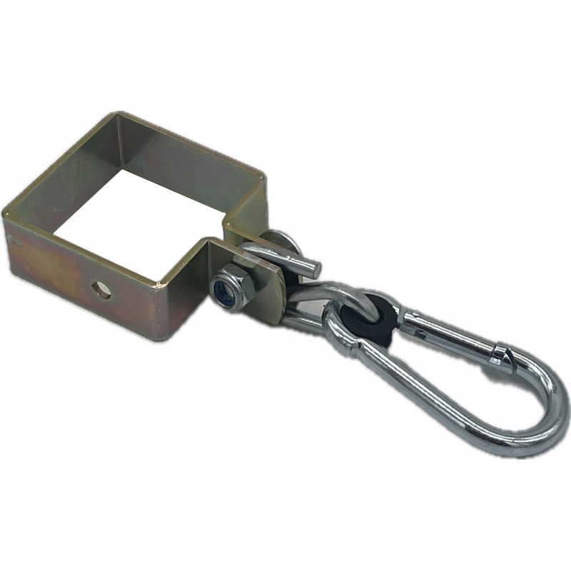 Kabliukas kvadratinis sūpynės spaustukas 100 karabinas