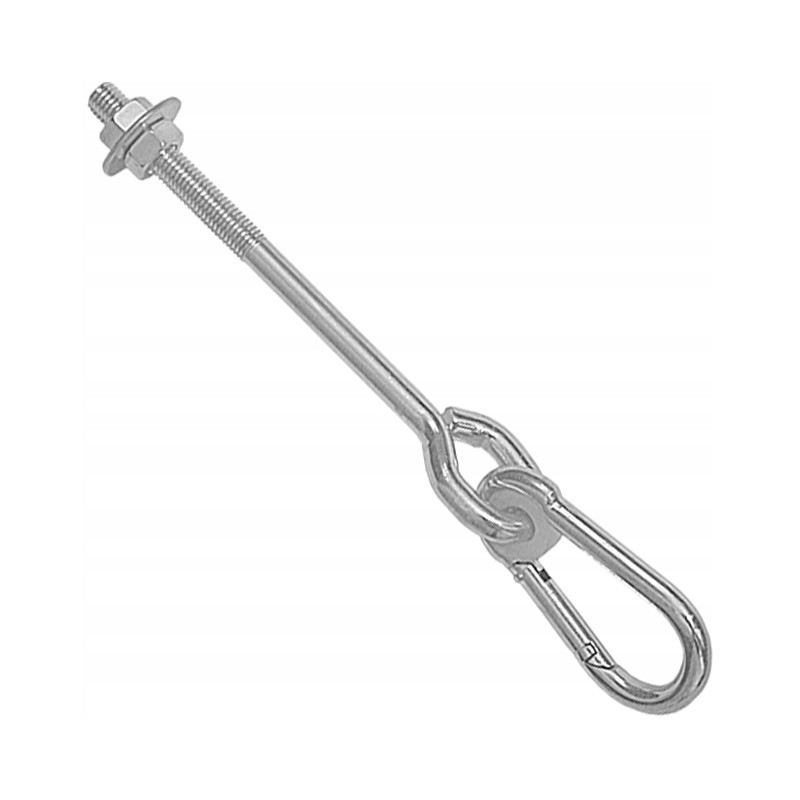 Sūpynių kablys su karabinu mha130