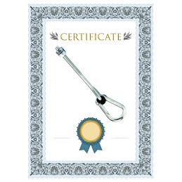 Sūpynių kabliukas su karabinu m10x300