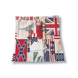 Kėdės pagalvėlė be guobos 38x38 vėliavėlių