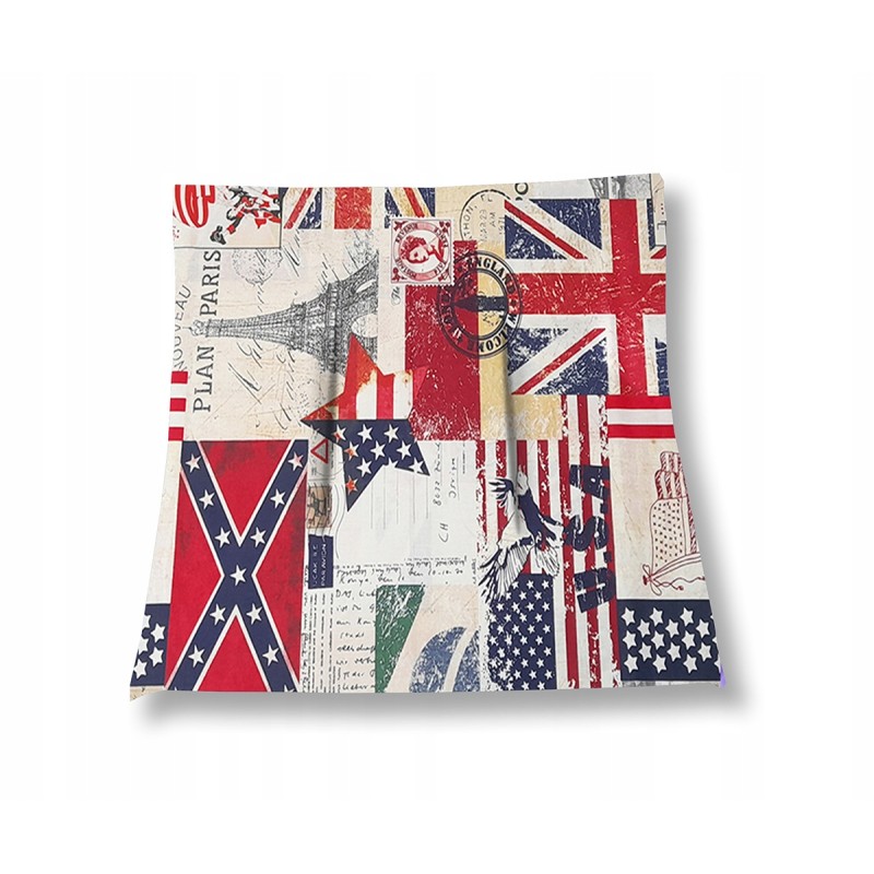 Kėdės pagalvėlė be guobos 38x38 vėliavėlių