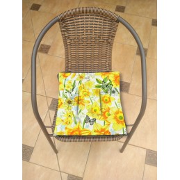 Kėdės pagalvėlė b/w 38x38 geltonos gėlės mot