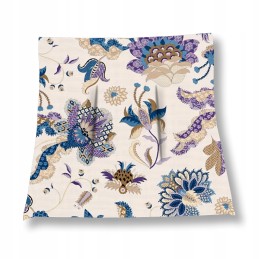 Kėdės pagalvėlė be kaklaraiščių 38x38 medvilnė 100% orientyrai mėlyna ant smėlio spalvos